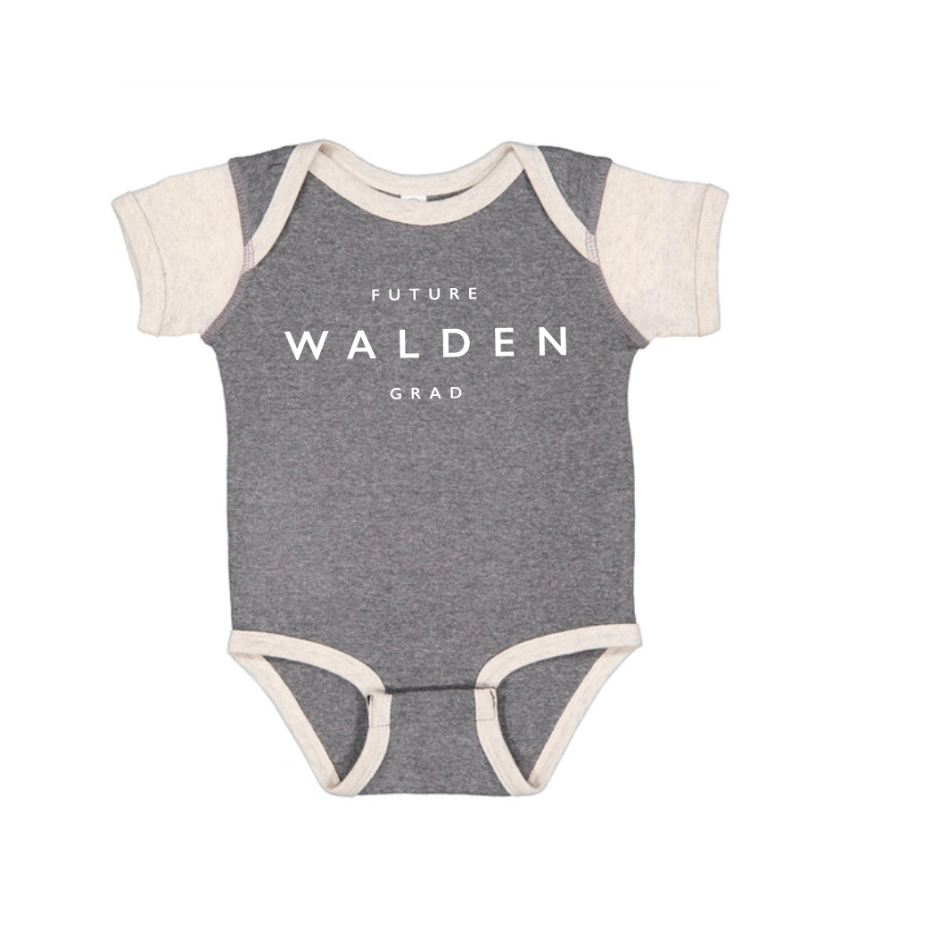 RABBIT SKINS INFANT BABY RIB BODYSUIT - FUTURE WALDEN GRAD (GARNITE/NATURAL)