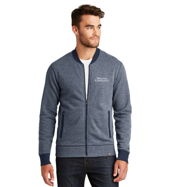 WALDEN EMBROIDERED FRENCH TERRY BASEBALL FULL-ZIP — MEN'S